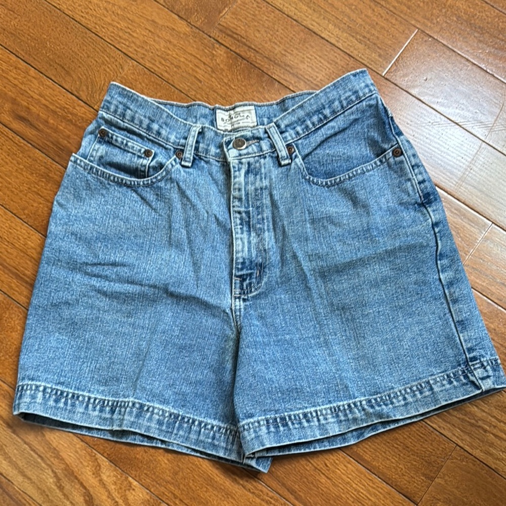 Sonoma Blue Jean Shorts High-Waisted Relaxed Fit